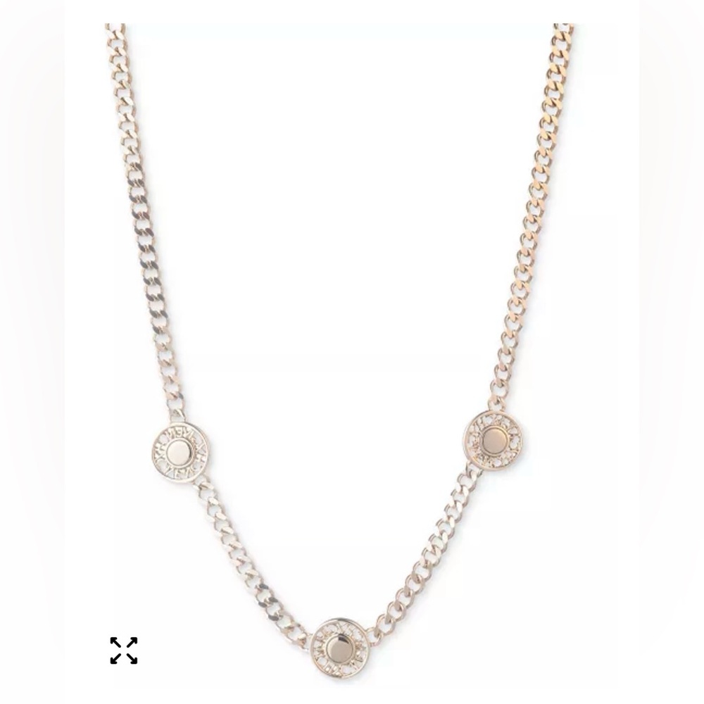 Givenchy Gold-Tone Chain Necklace with Signature Round Medallions